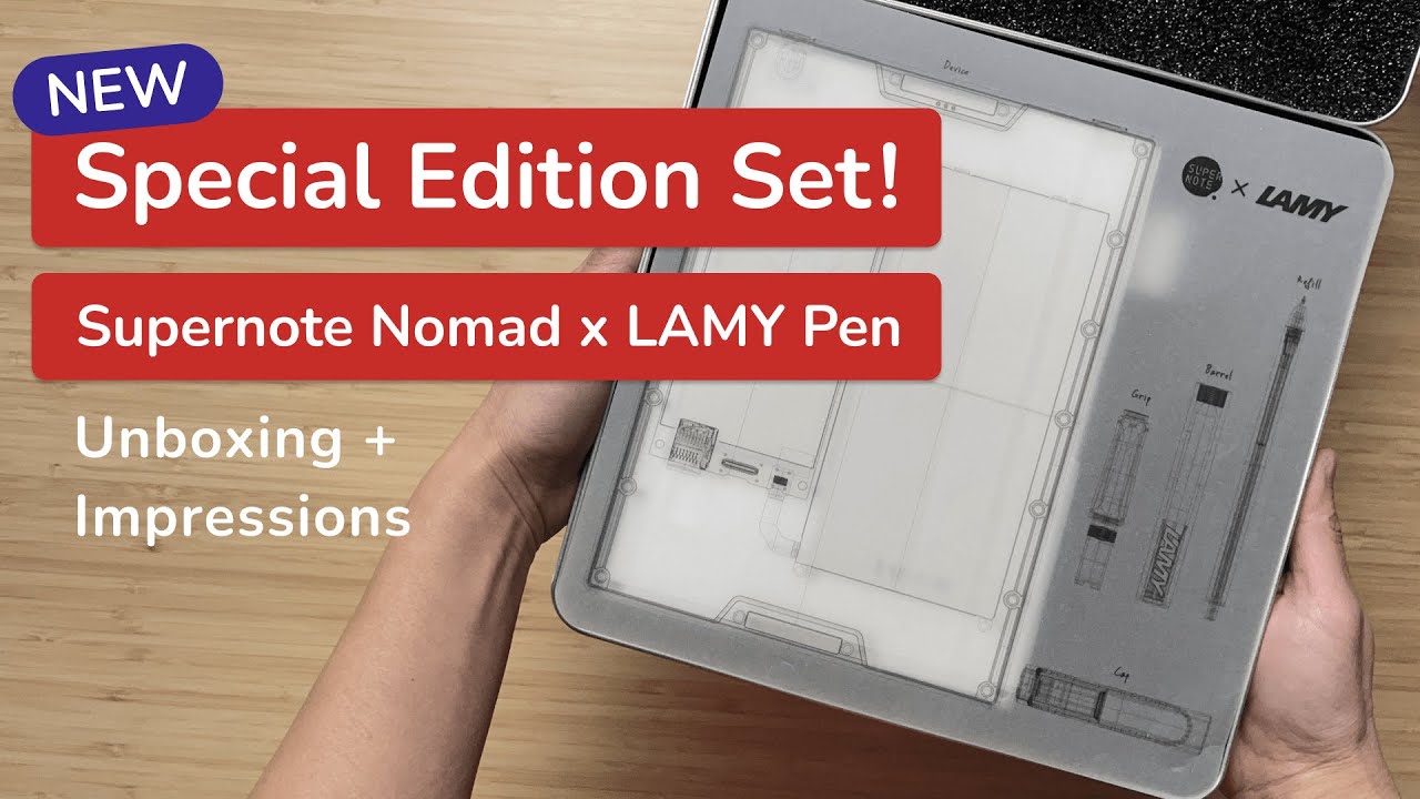 Crystal Clear Thinking: Supernote Nomad x LAMY Vista Safari Pen
