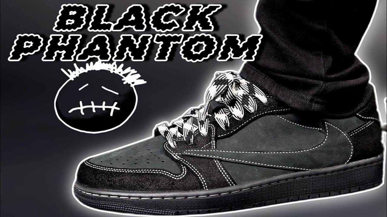 Travis Scott x Air Jordan 1 Low OG SP BLACK PHANTOM Review & On