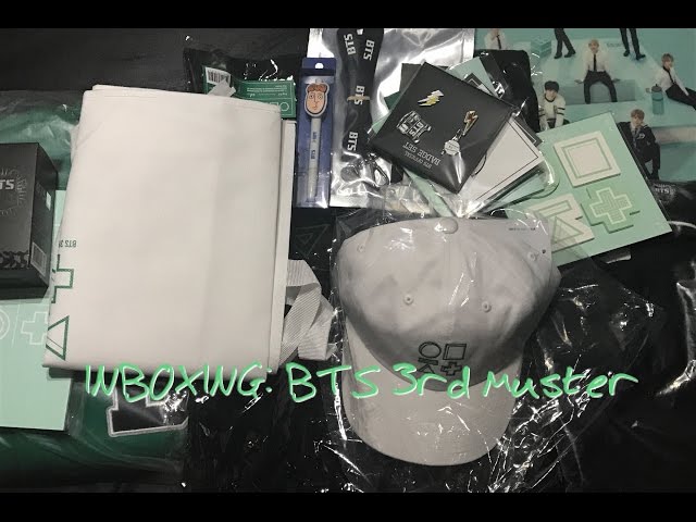 UNBOXING | BTS 3RD MUSTER ( PART 1 ) - YouTube