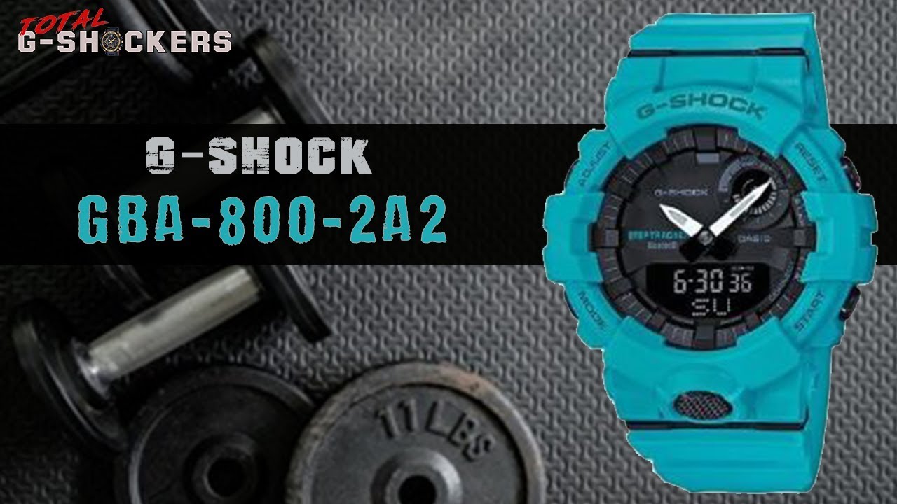 Casio G-SHOCK GBA800-2A2 Step Tracker | Blue G Shock G-SQUAD Top