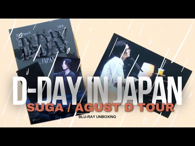 unboxing the d-day tour in japan blu-ray | suga / agust d - YouTube