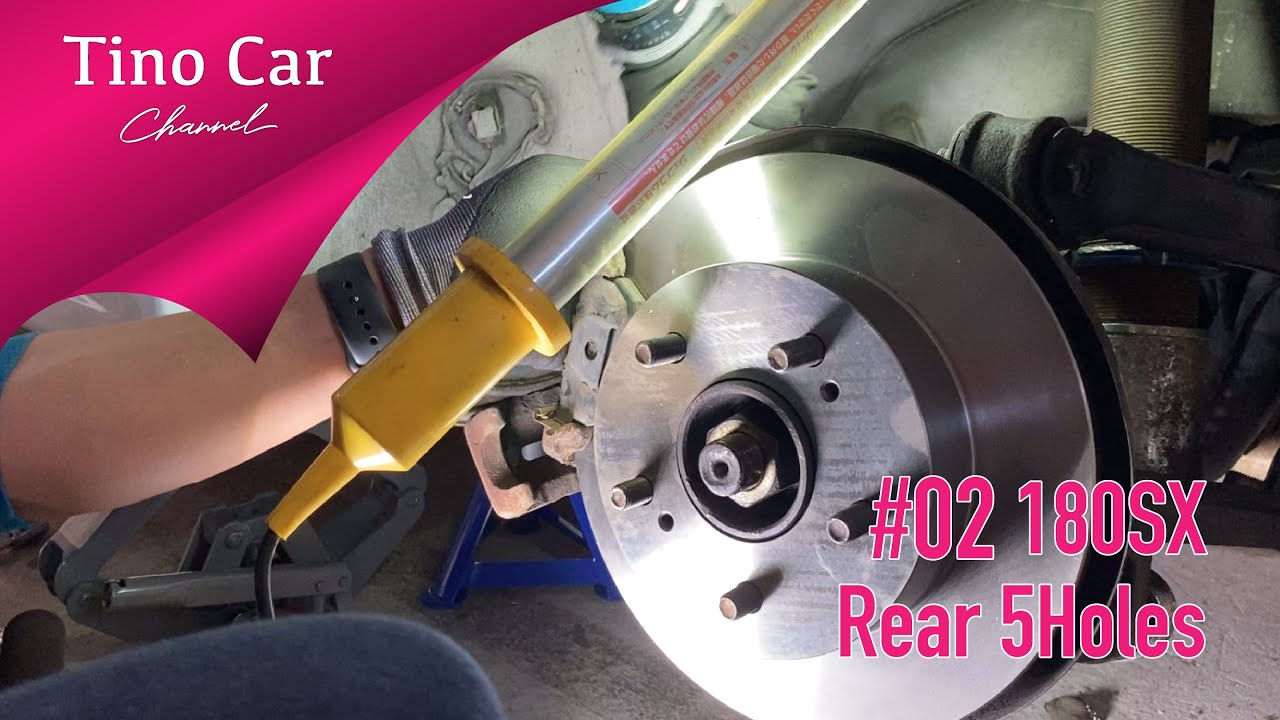 02 180SXリア 5穴化】S14リアハブ使用DIY - YouTube
