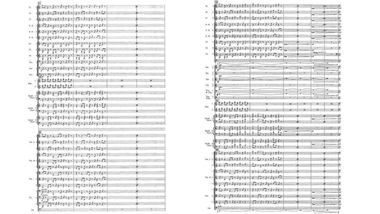 Steve Reich] The Desert Music (Score-Video) - YouTube