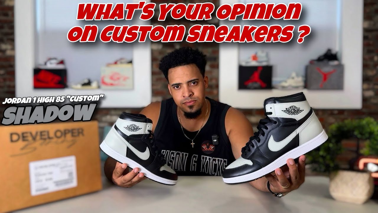 Jordan 1 High 85 Shadow “Custom” Review & On Feet - YouTube