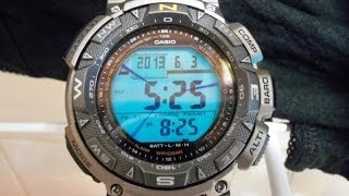 Casio PAG240T-7 Protrek Pathfinder Titanium Full Review! - YouTube