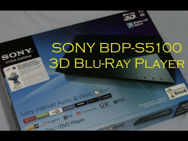 SONY BDP-S5100 3D Blu-ray Player - YouTube
