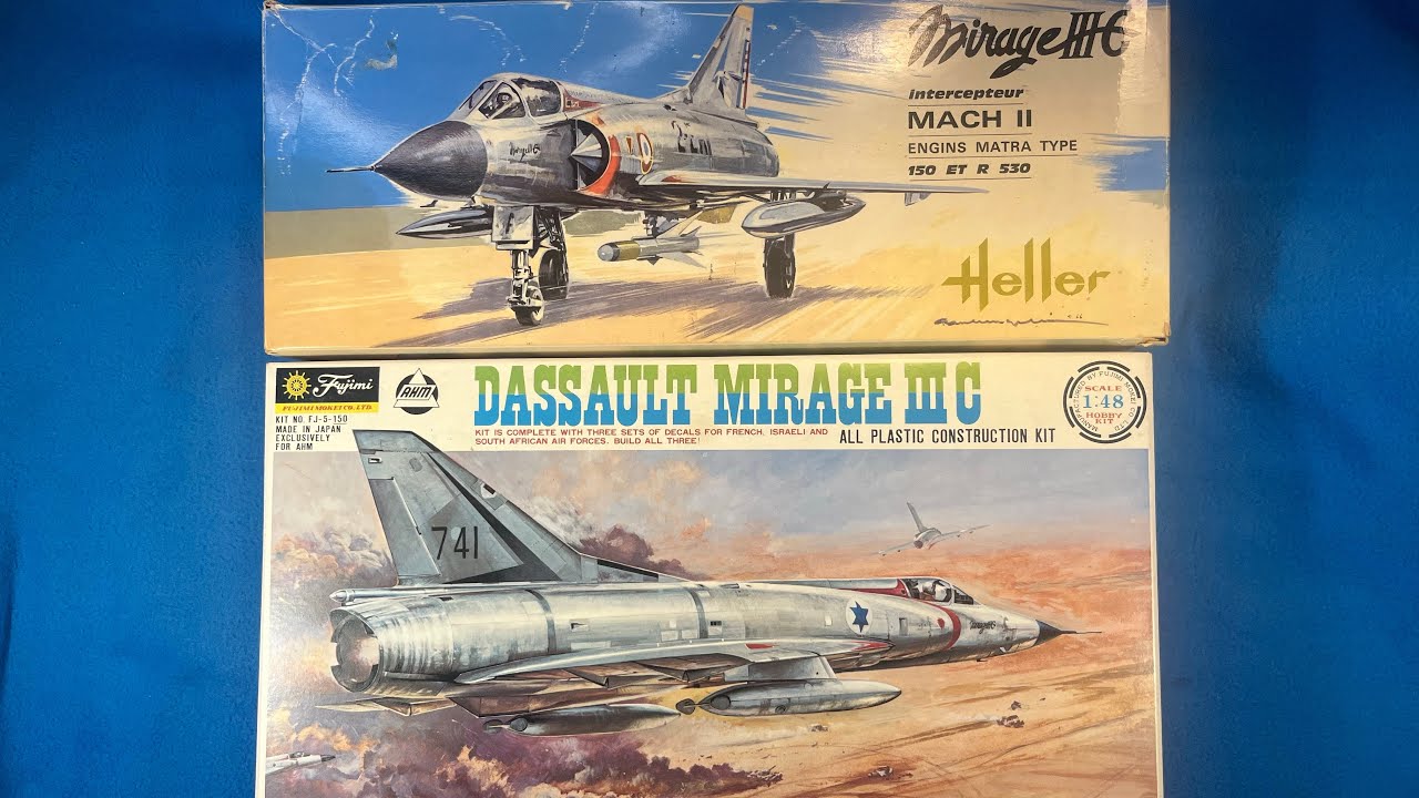 Heller 1961 Dassault Mirage III Jet Fighter Airplane Vintage Model