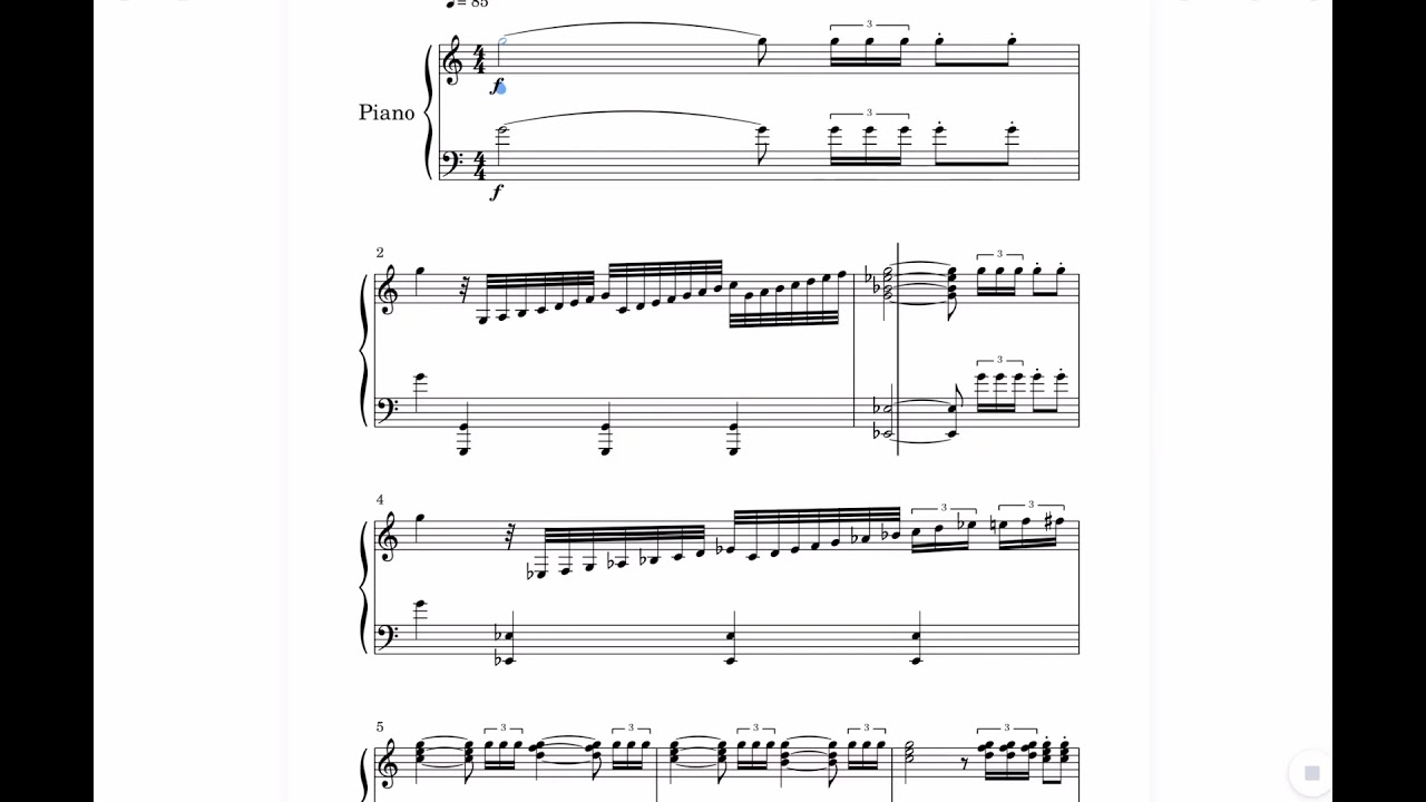 楽譜】ドラゴンクエスト序曲/楽譜 採譜してみました♪( ´▽｀) - YouTube