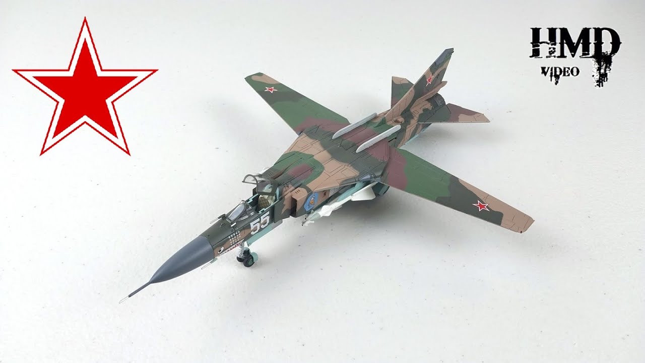 Hobby Master MiG-23 Flogger-K model review HA5310 🇷🇺 - YouTube
