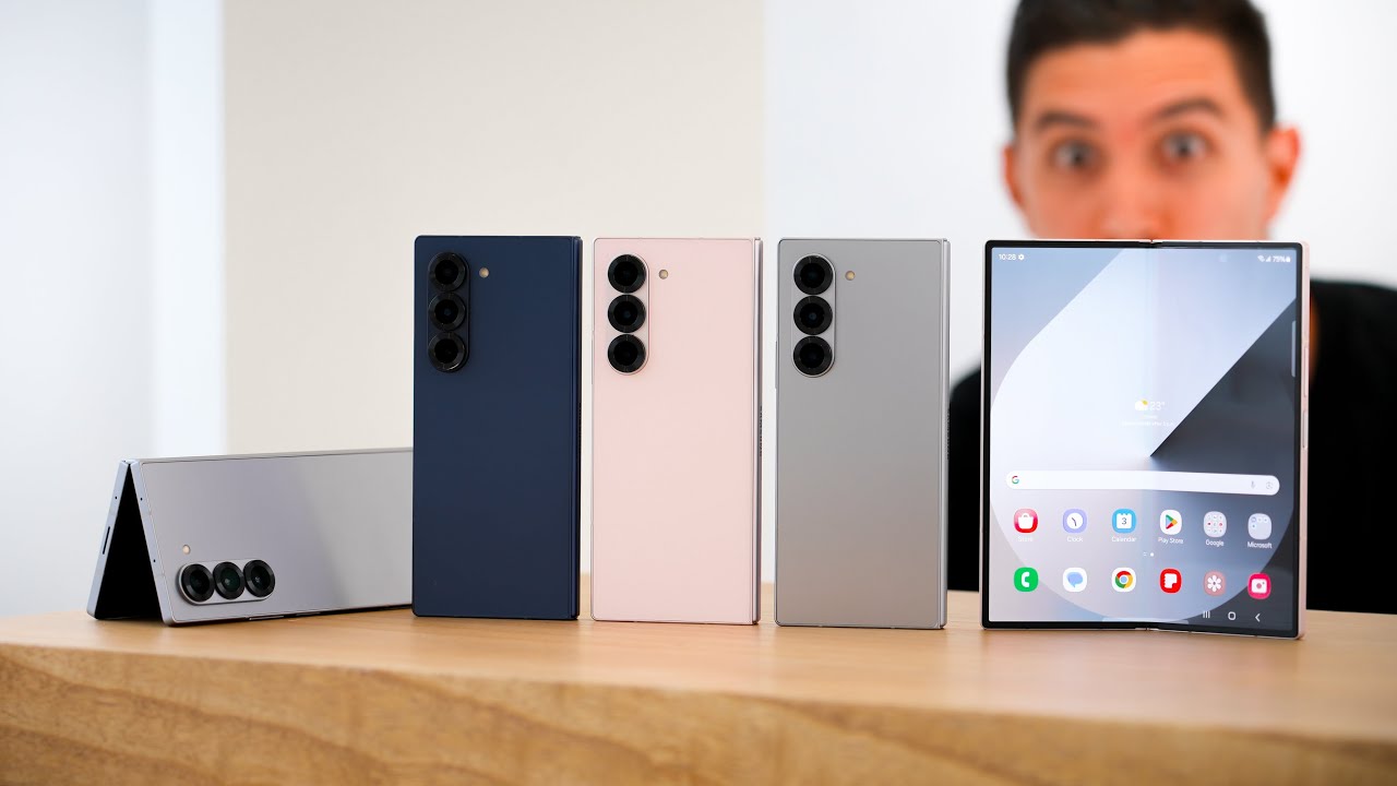 Samsung Galaxy Z Fold 6 - ALL COLOURS + HANDS ON - YouTube