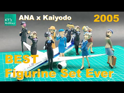 ANA X Kaiyodo: The Best Cabin Crew Figurine Set Ever - YouTube