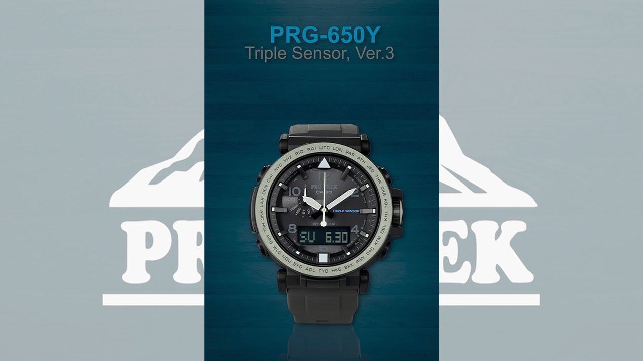 CASIO PRO TREK PRG-650Y product video (Vertical ver.) - YouTube