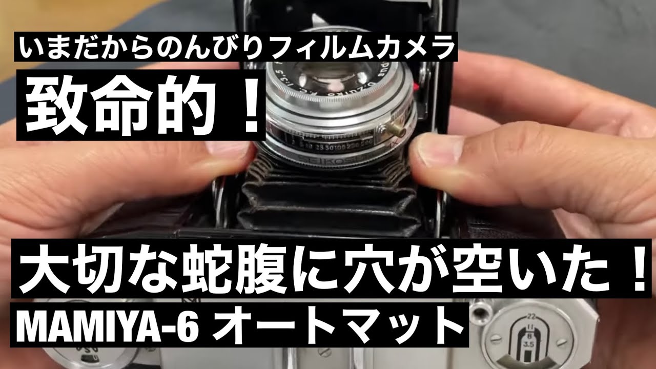 No. 359 MAMIYA-6 There's a hole in the bellows of the automatic