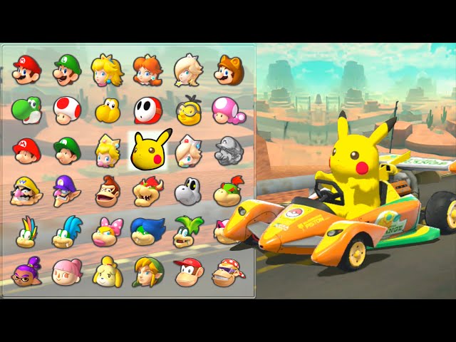 マリオカート8デラックス】勝利への道は険しい！ピカチュウの奮闘記