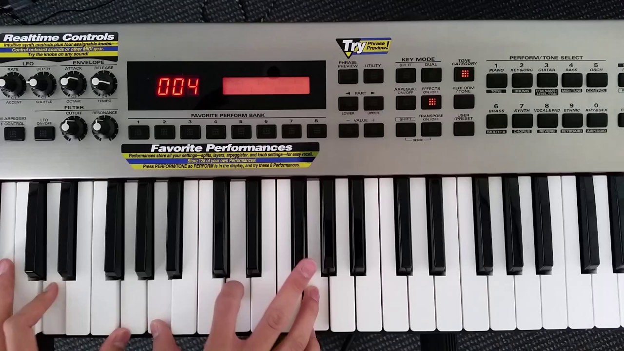 Roland RS-5 64 voice synth demo and direct recording - YouTube