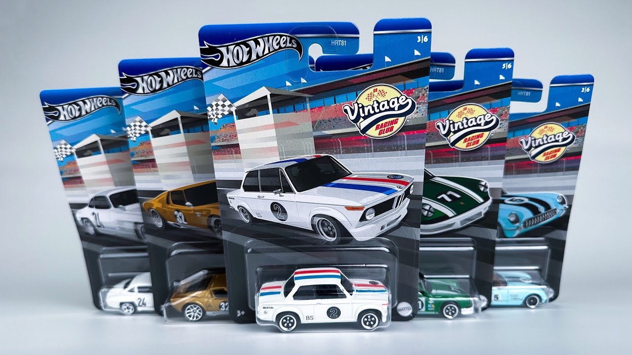 Unboxing 2024 Hot Wheels Vintage Racing Club - Mix 1 - YouTube