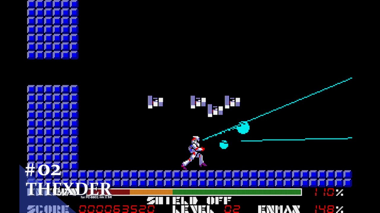 Play】PC-8801 テグザー #02 レトロゲーム - YouTube