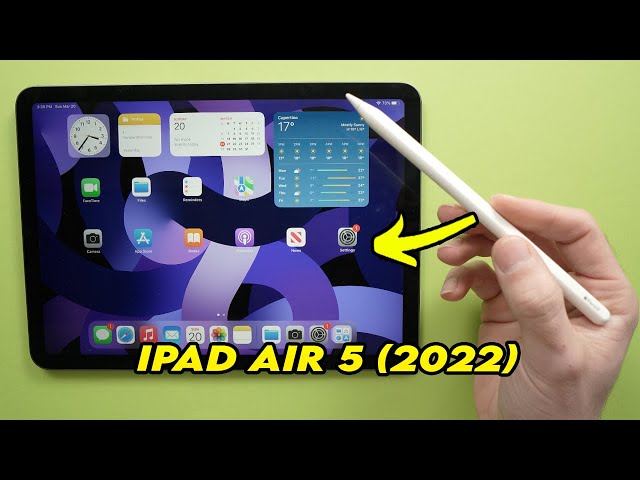 iPad Air 5 (2022) : How to Connect Apple Pencil 2 - YouTube