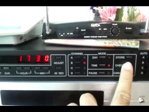 TOA Timer Setting TT-104B - YouTube
