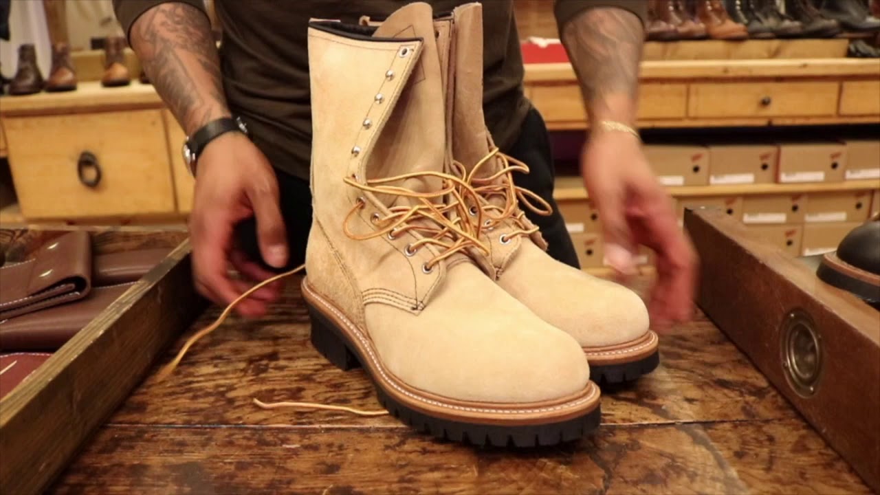 I Have a Japanese Exclusive!! The Red Wing 9211 Logger in Tan