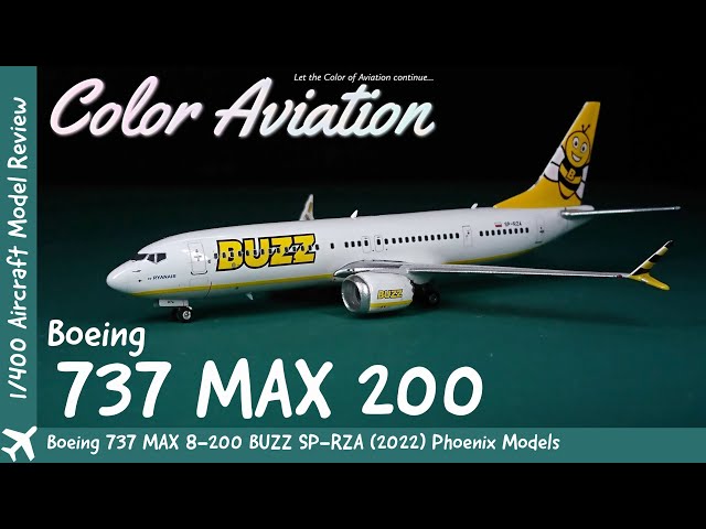 Boeing 737 MAX 200 in 1/400 Scale! Buzz by Ryanair SP-RZA by