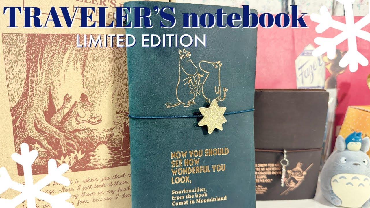 手帳動画】ムーミンのトラベラーズノートがやってきた⭐︎｜ムーミン谷