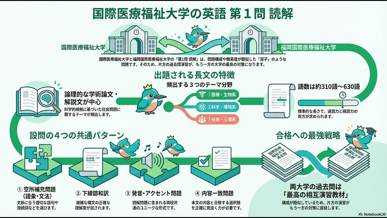 国際医療福祉大学 医学部】英文和訳 7年分 2023〜2017 国際