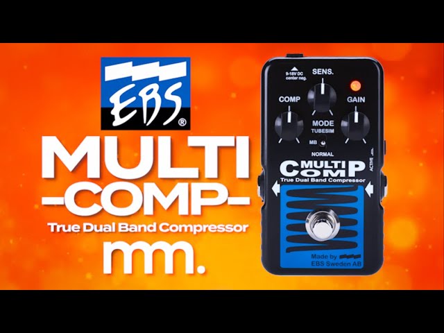MusicMaker Presents - EBS MULTICOMP DUAL BAND COMPRESSOR: Blue