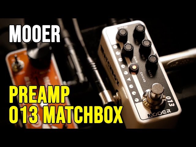 Mooer 013 Matchbox Guitar Preamp Video Test - YouTube