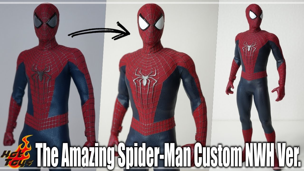 HotToys The Amazing Spider-Man Full Repaint & Body Modify Custom