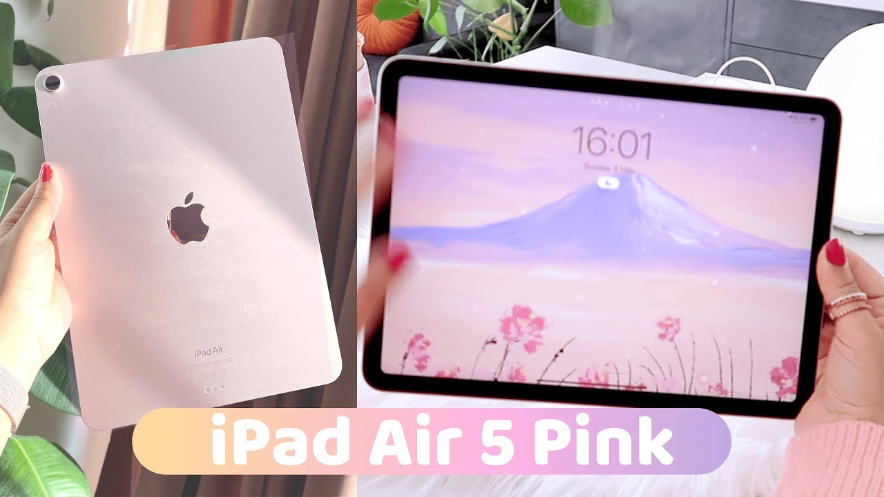 🌸 NEW Pink iPad Air 5 (2022) Unboxing+ Apple Pencil 2