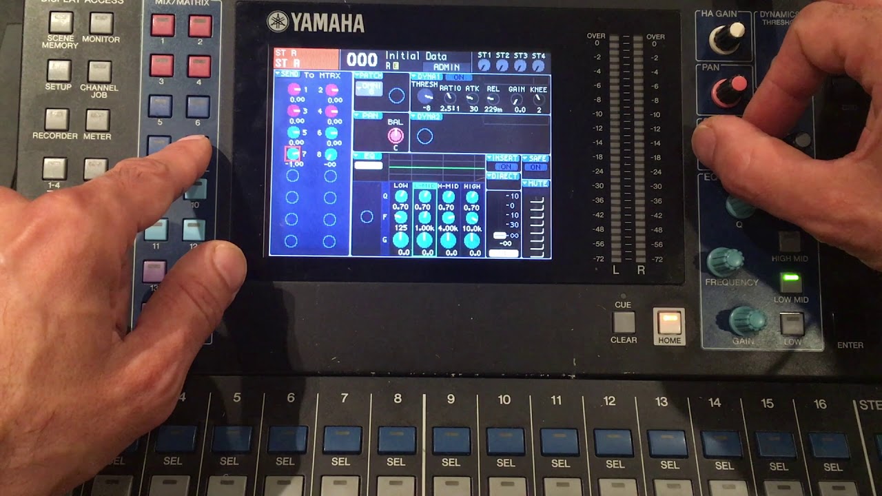 Yamaha LS9 Tutorial - Basic Setup - YouTube