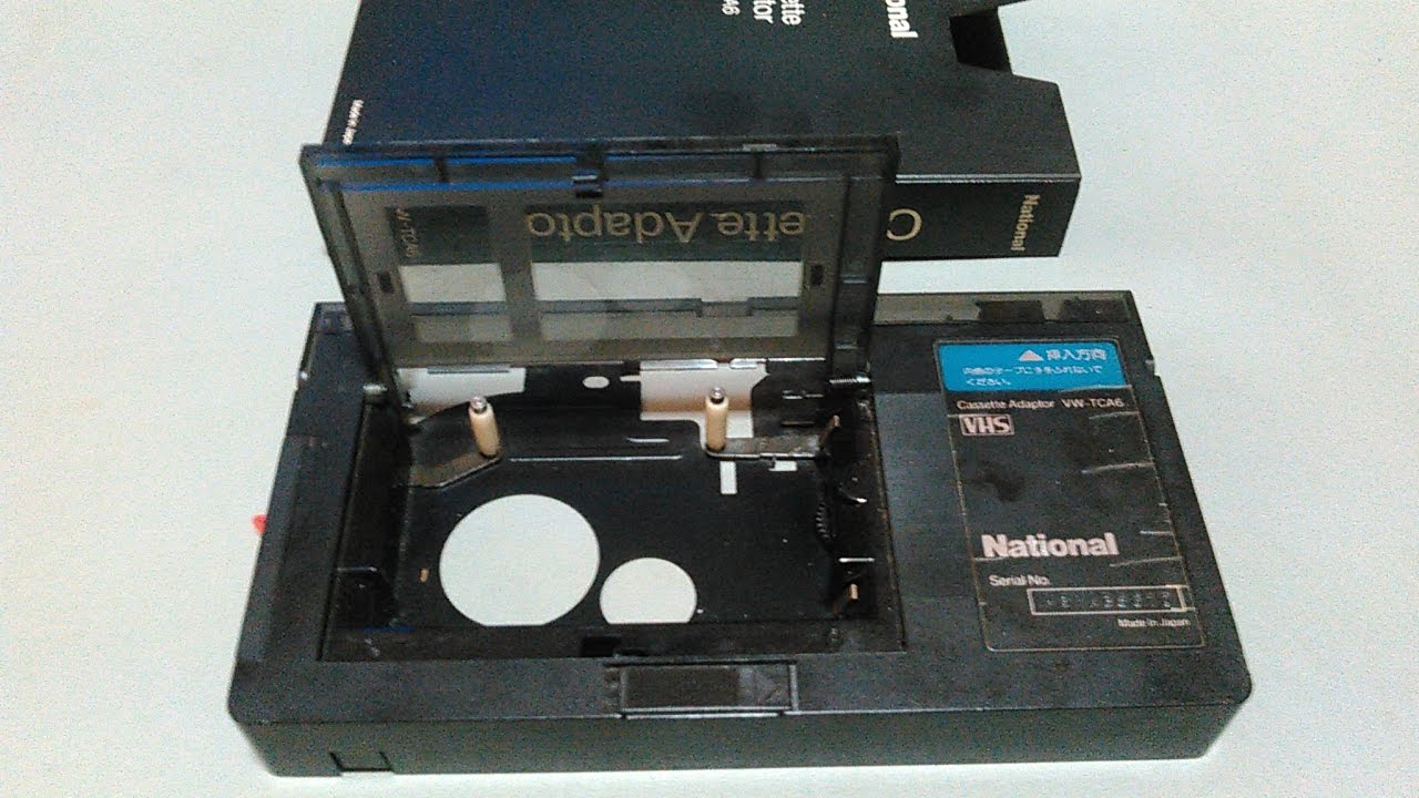 パナソニック VHS-C カセットアダプター VW-TCA6 動作確認 - YouTube