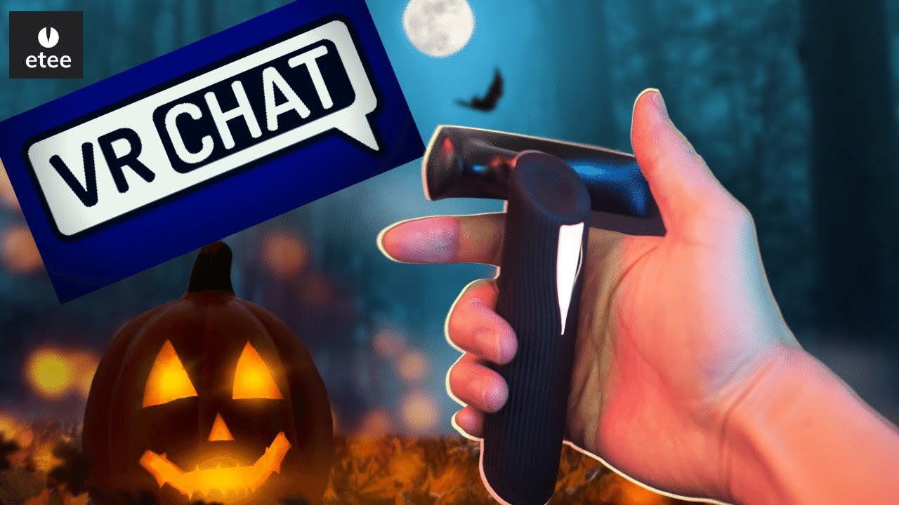 🎃 VRCHAT Gameplay with etee Controllers SteamVR at Halloween