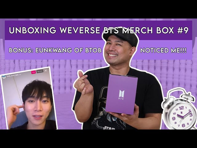 UNBOXING WEVERSE BTS MERCH BOX #9 | BONUS: EUNKWANG OF BTOB