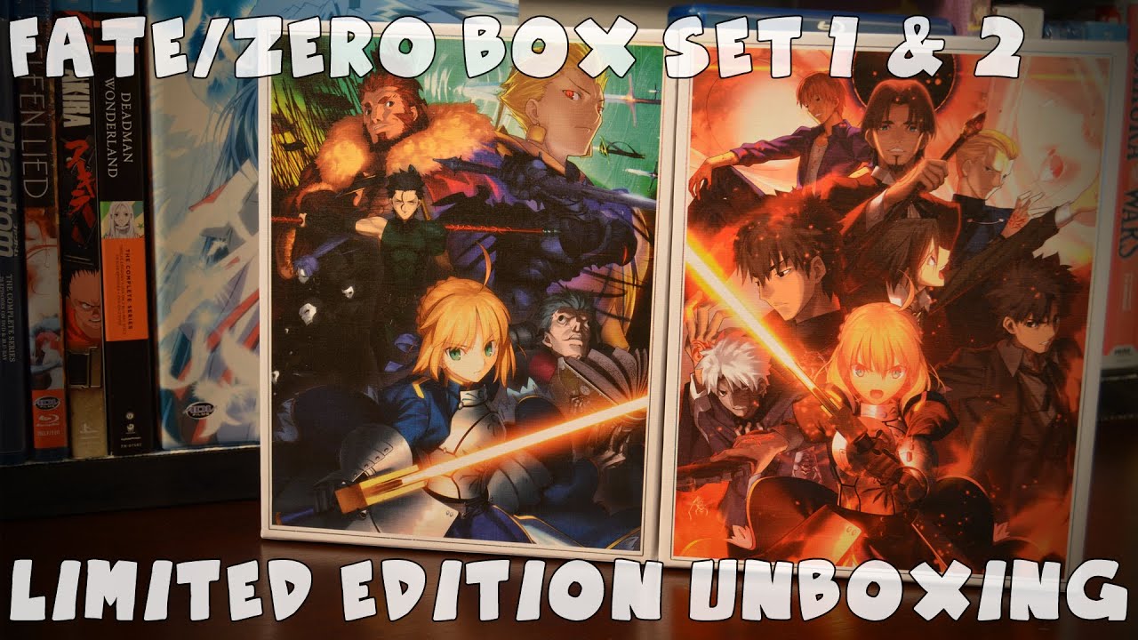 Fate/Zero Limited Edition Box Set 1 & 2 Unboxing - YouTube