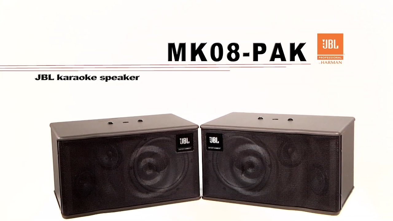 JBL / カラオケスピーカーMK08-PAK - YouTube