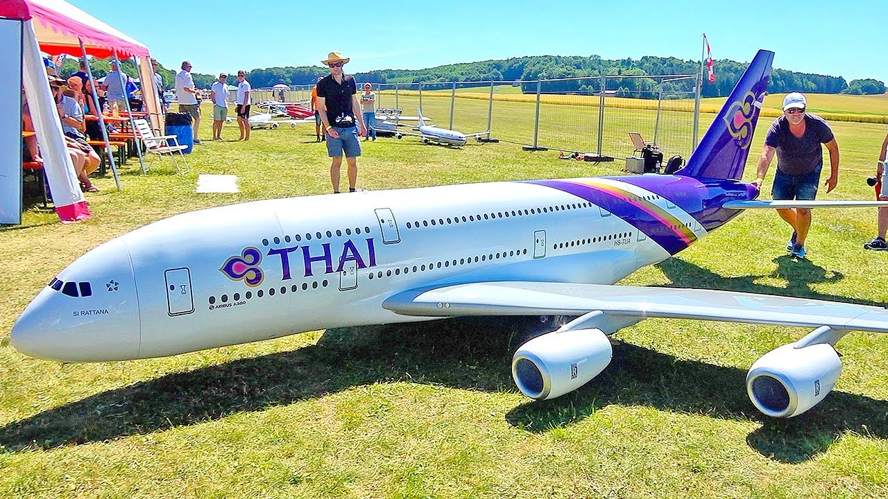 102KG!! XXXL SELFMADE A380 RC AIRLINER THAI AIRWAYS FLIGHT