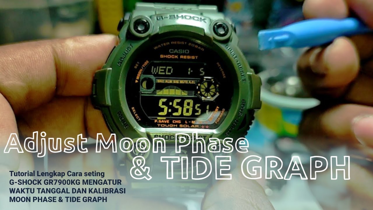 Casio G-Shock Solar Military Green Tide Watch GR7900KG-3 - YouTube