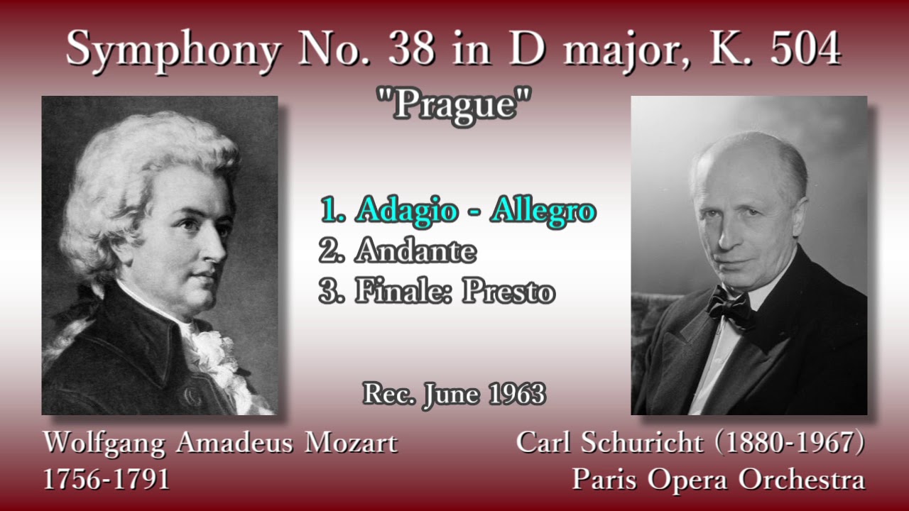 ☆モーツァルト 交響曲 第38番 ニ長調 K.504 《プラハ》 シューリヒト