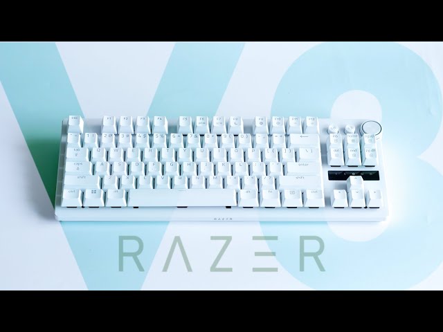 RAZER】ラピッドトリガー搭載の真っ白なゲーミングキーボード Razer
