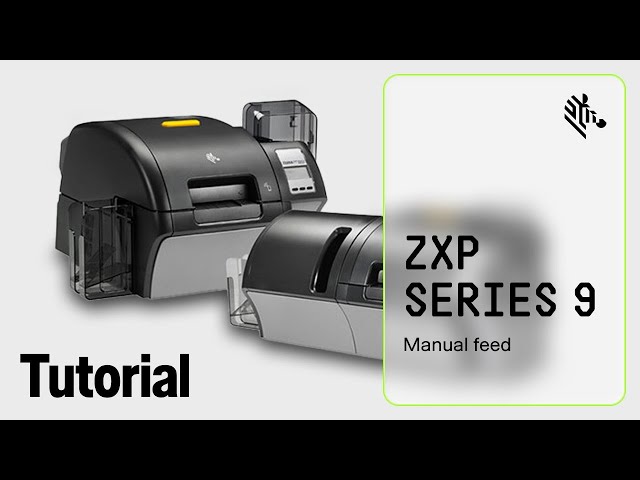 Zebra ZXP 9 How To: Manually Feed Cards - YouTube