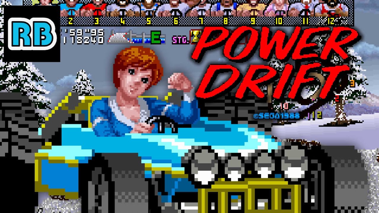 1988 [60fps] Power Drift Course E ALL (front view) - YouTube