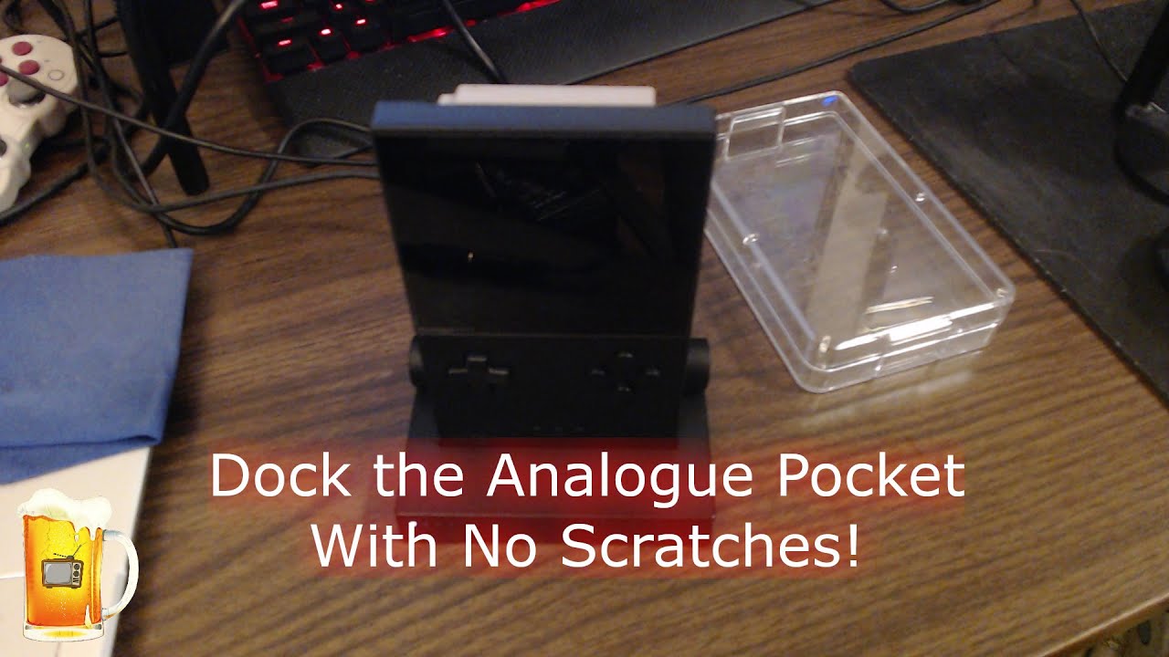 Dock the Analogue Pocket without scratching. No equipment needed