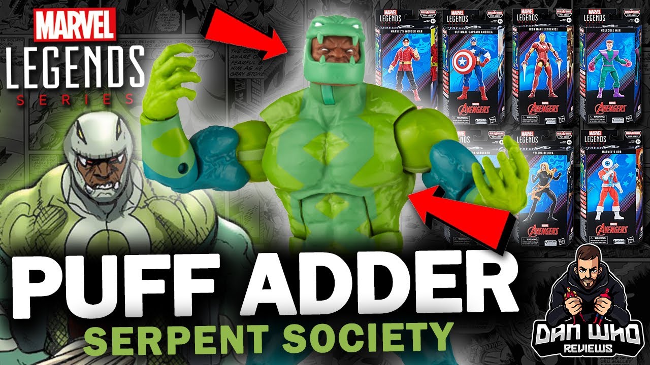Marvel Legends Puff Adder Reveal!! How To Build Your Serpent