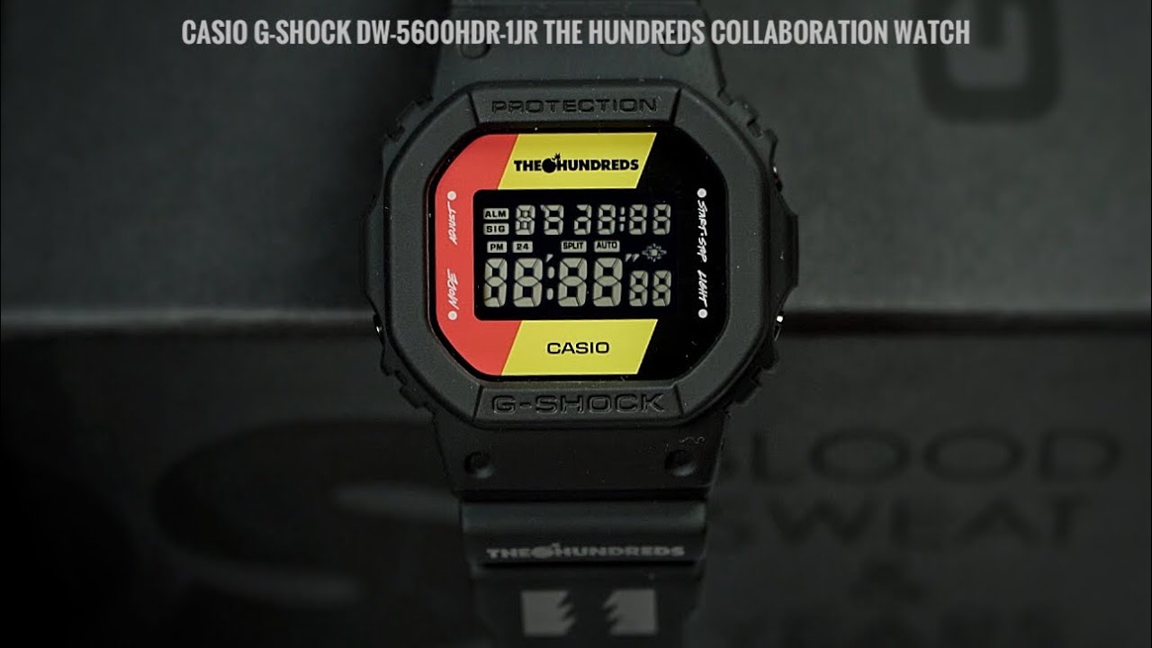 Casio G-Shock DW-5600HDR-1JR The Hundreds collaboration watch
