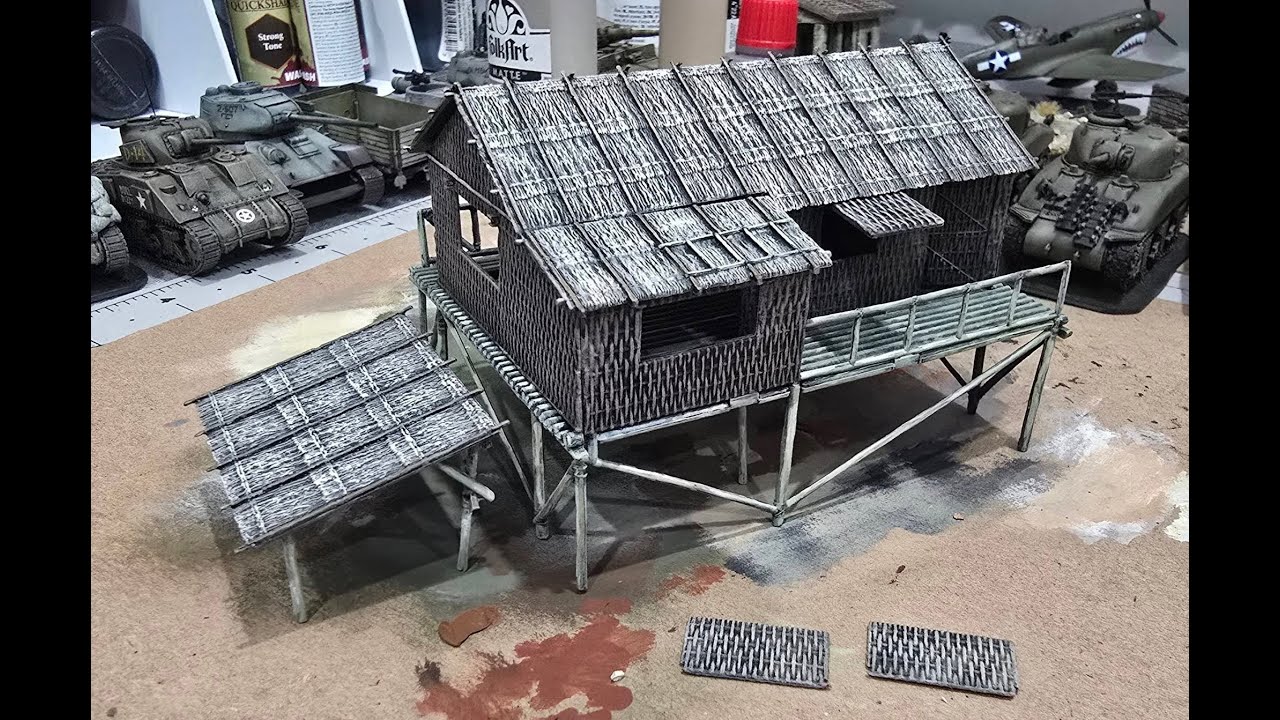 More Airfix Jungle Outpost - YouTube