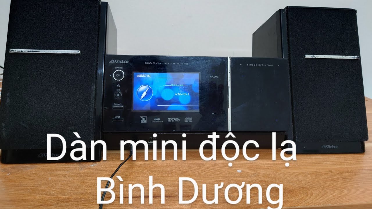 Dàn mini Victor NX TC3 độc lạ, có usb, phím cảm ứng | TP Audio