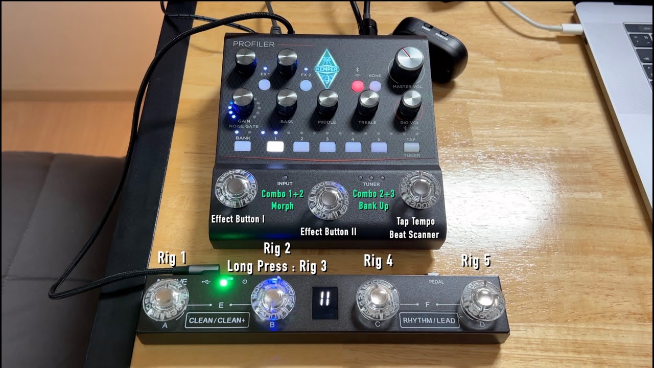 Kemper Profiler Player / M-Vave Chocolate MIDI Foot Controller