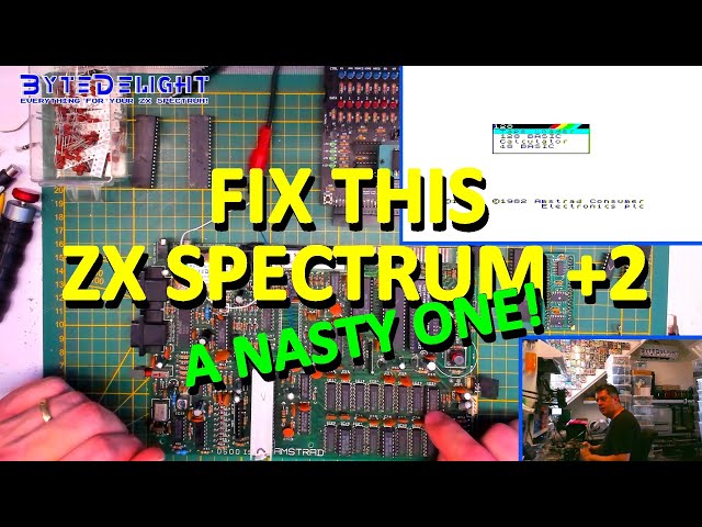 Proper repair of a ZX Spectrum +2 with some nasty faults! - YouTube
